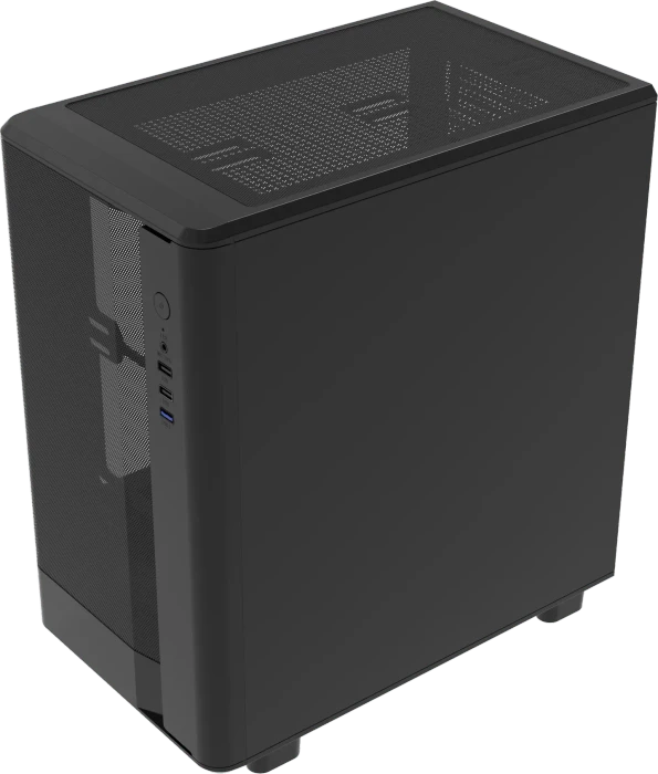 DarkFlash DB330M Mesh Black, Glasfenster