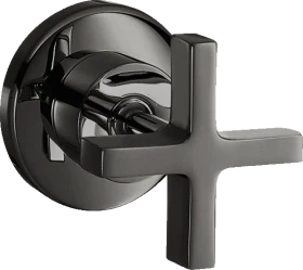 Hansgrohe AXOR Citterio Absperrventil Unterputz mit Kreuzgriff polished black chrome