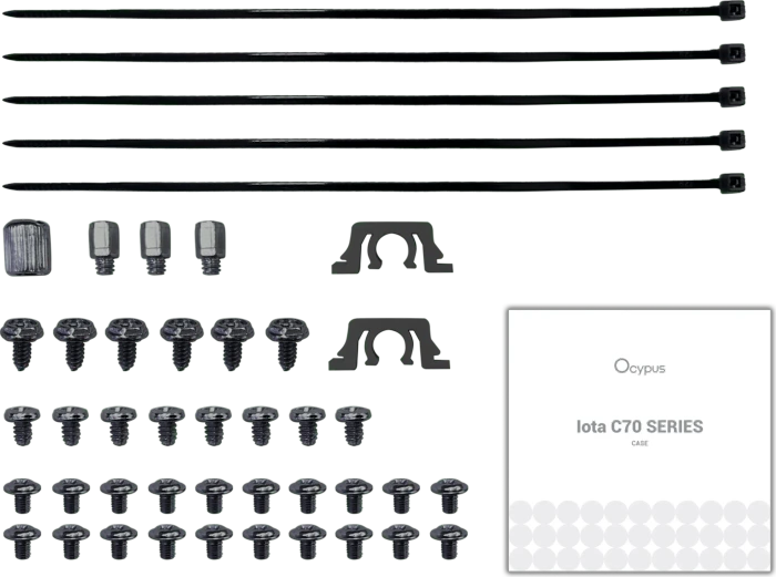 Ocypus Iota C70 ARGB, schwarz, Glasfenster