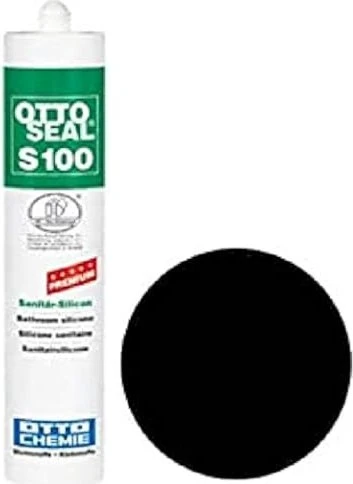 Otto-Chemie Ottoseal S 100 C04 Sanitär-Silikonkleber schwarz, 300ml
