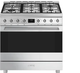 Smeg Symphony C9GMXD2 Elektroherd mit Gas-Kochfeld