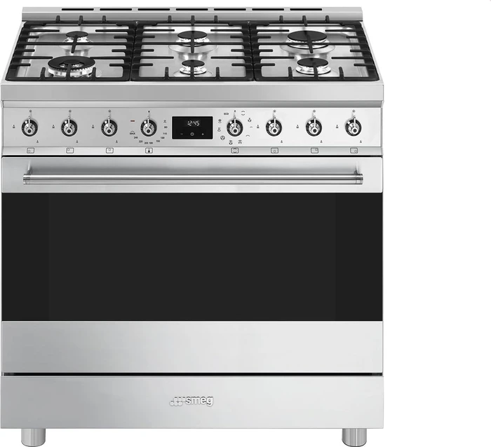 Smeg Symphony C9GMXD2 Elektroherd mit Gas-Kochfeld