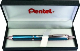 Pentel EnerGel Sterling BL407 Gelroller hellblau, Geschenkbox