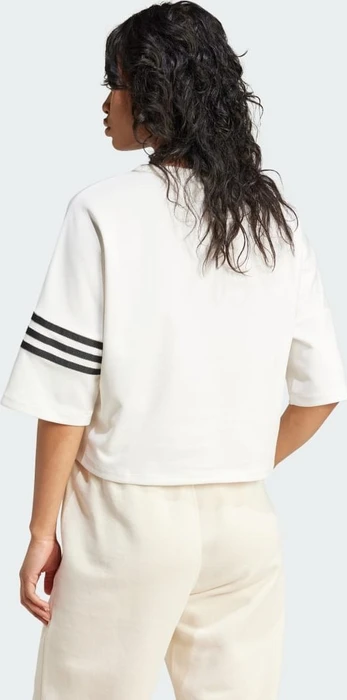 adidas Neuclassics T-Shirt kurzarm cloud white/black (Damen)