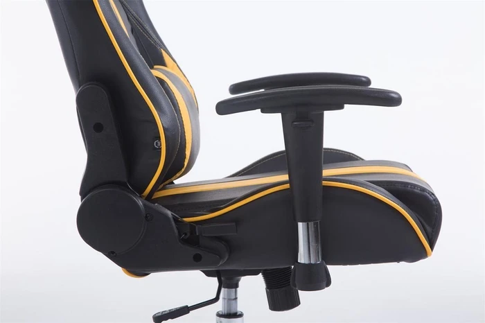 CLP Racing Limit Kunstleder Gamingstuhl, schwarz/gelb