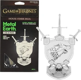 Fascinations Metal Earth Iconx Game of Thrones House Stark Sigil