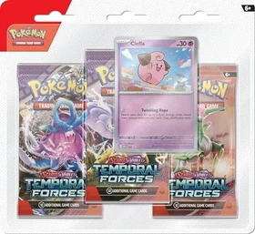 Pokémon - Karmesin & Purpur Gewalten der Zeit Top 3-Pack Blister (verschiedene Ausführungen)