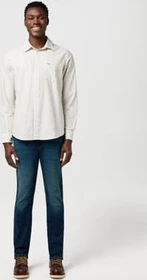 Wrangler Regular 1 Pocket Hemd langarm green oxford (Herren)