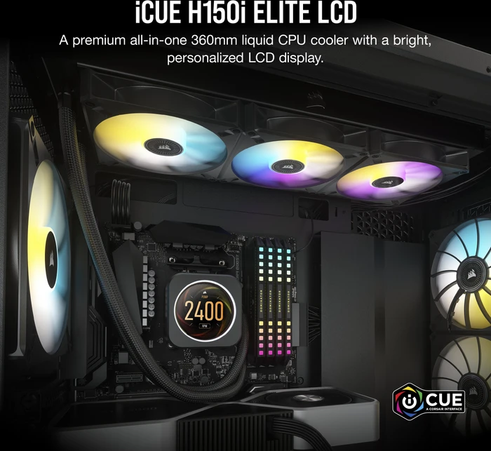 Corsair iCUE H150i Elite LCD