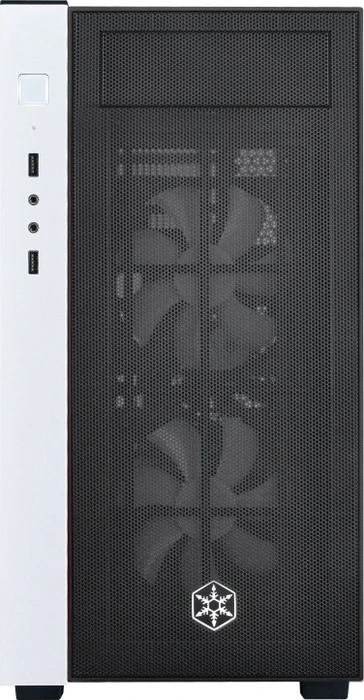 SilverStone Redline Series RL08, weiß/schwarz, Glasfenster