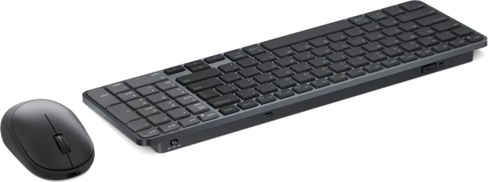 Dell KM746 Pro 7 Rechargeable Compact Keyboard and Mouse, schwarz, USB/Bluetooth, DE