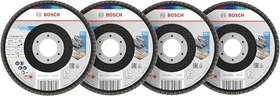 Bosch Professional X451 Fächerschleifscheibe T29, 15-tlg.