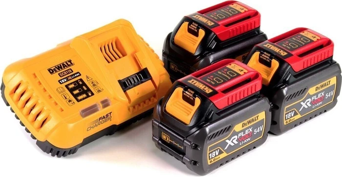 DeWalt DCB118T3 54V XR FlexVolt Starterset 18/54V, 6.0/2.0Ah, Li-Ionen, 3 Akkus [18.0Ah] [324Wh]