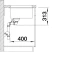 Blanco Subline 340/160-U Unterbau Becken links anthrazit Vorschaubild
