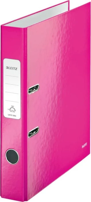 Leitz Qualitäts Ordner 2-Ring 180° WOW, 50mm, A4, pink