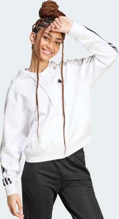 adidas Future Icons 3-Streifen Hoodie weiß (Damen)