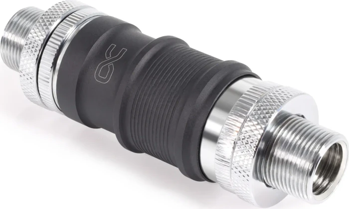 Alphacool ES Schnellverschluss BLH1A PushIn Set IG mit Schottverschraubung, 2x G1/4" IG/IG