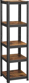 Songmics Schwerlastregal 37x150x37cm schwarz