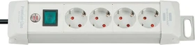 Brennenstuhl Premium-Line, 4-fach, 1.8m, grau