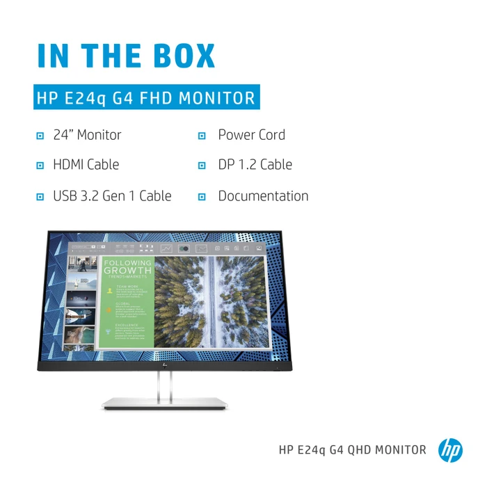 HP E24q G4, 23.8"