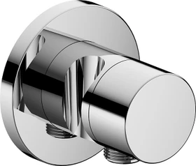 Keuco IXMO 59557 Pure 2-Wege Ab- und Umstellventil mit Schlauchanschluss und Brausehalter rund verchromt