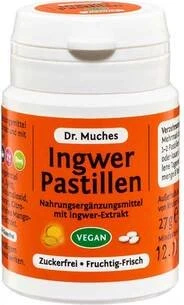 Dr. Muches Ingwer Pastillen zuckerfrei, 27g