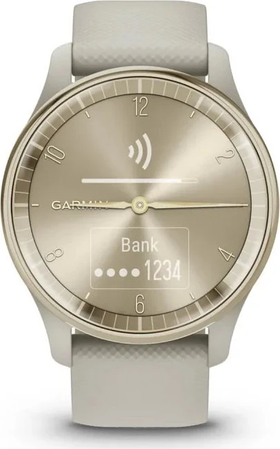 Garmin vivomove Trend Aktivitäts-Tracker french grey/cream gold