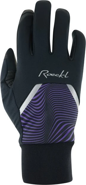 Roeckl Wirsberg Fahrradhandschuhe schwarz/violett (Damen)