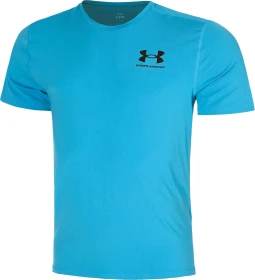 Under Armour HeatGear Fitted Funktionsshirt kurzarm ether blue/black (Herren)