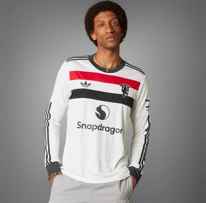 adidas Manchester United 2024/2025 Ausweichtrikot langarm off white (Herren)