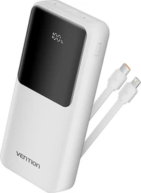 Vention Power Bank 22.5W (USB-C & Lightning Cable) 20000mAh weiß