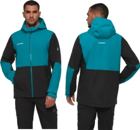 Mammut Linard Guide HS Hooded Funktionsjacke black/deep teal (Herren)