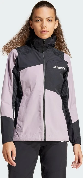 adidas Terrex Xperior Hybrid Rain.RDY Funktionsjacke preloved fig/black (Damen)