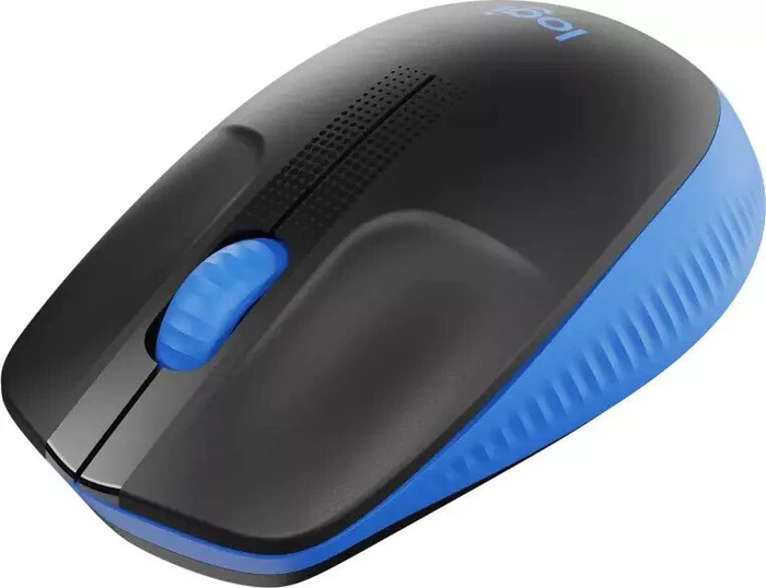 Logitech M190 Full-Size Wireless Mouse blau, USB
