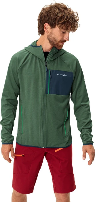 Vaude Tekoa Fleece II Jacke woodland/dark sea (Herren)