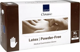 Abena Latex Einweghandschuhe XL transparent, 100 Stück