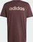 adidas Essentials Single Jersey Linear Embroidered Logo T-Shirt kurzarm shadow brown (Herren) Vorschaubild