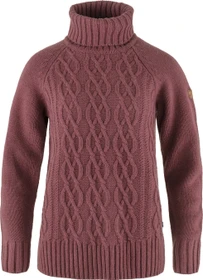 Fjällräven Övik Cable Roller Neck Strickpullover mesa purple (Damen)