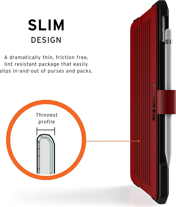 UAG Metropolis Series Case für Apple iPad 10.2" 2019/2020, Magma rot