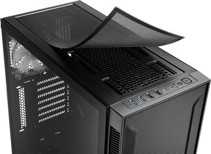 Sharkoon TG6M RGB, Glasfenster
