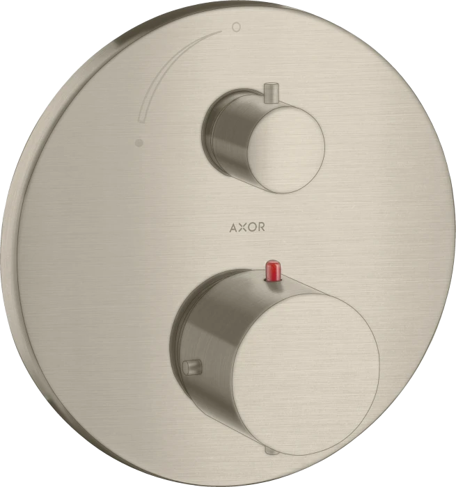 Hansgrohe Axor Starck Thermostat Unterputz mit Absperrventil brushed nickel