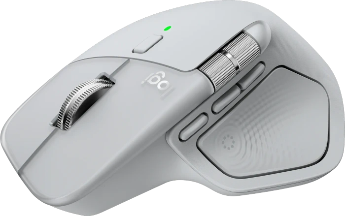 Logitech MX Master 4 Pale Grey, hellgrau, Logi Bolt, USB/Bluetooth