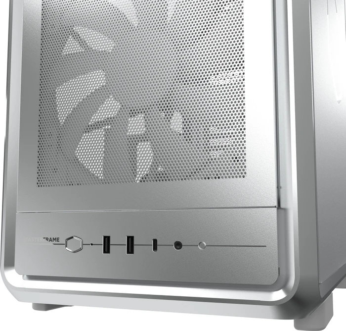 Cooler Master MasterFrame 500 Mesh, silber, Glasfenster