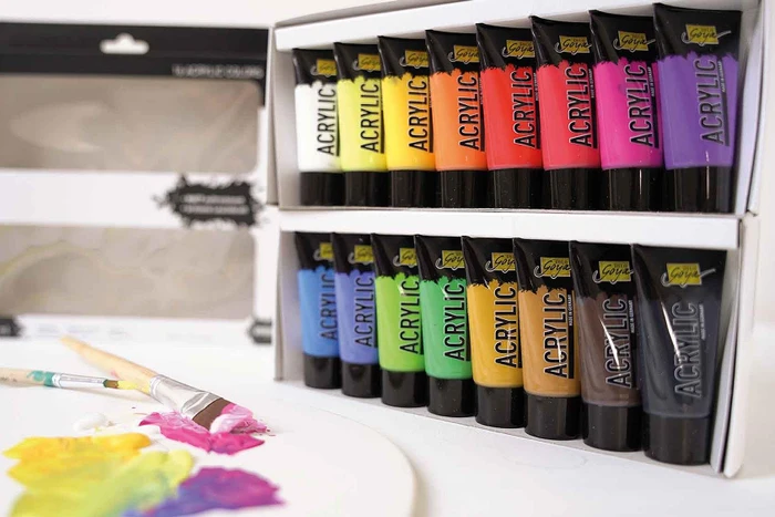 Kreul Solo Goya Acrylfarbe, 16 Farben, 20ml, 16er-Set