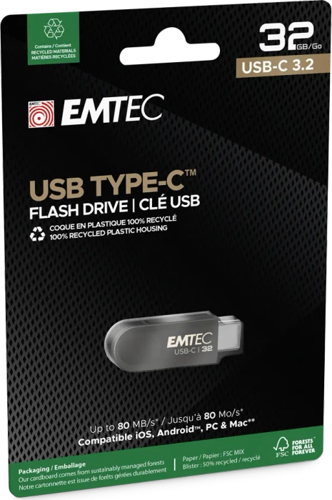 Emtec C280 32GB, USB-C, USB 3.2 Gen 1×1