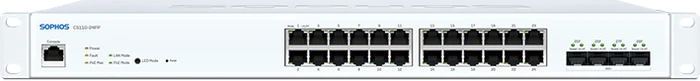 Sophos 100 Series CS110-24FP Rackmount Gigabit Managed Switch, 24x RJ-45, 4x SFP+, 410W PoE+