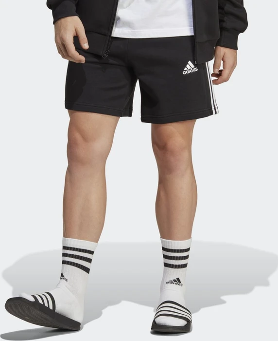 adidas Essentials French Terry 3-Streifen Shorts schwarz (Herren)