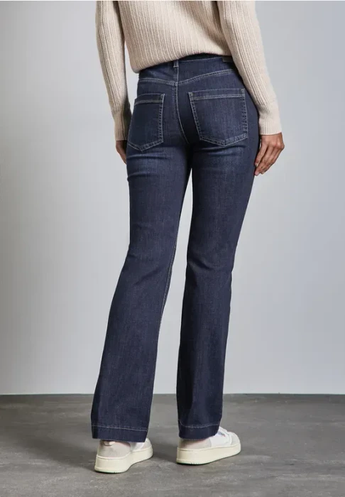 Street One Bootcut Jeans dark indigo/slightly washed (Damen)