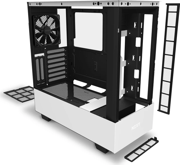 NZXT H510 Elite, weiß, Glasfenster