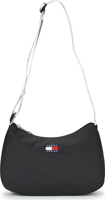 Tommy Hilfiger Essential Logomuster Schultertasche schwarz